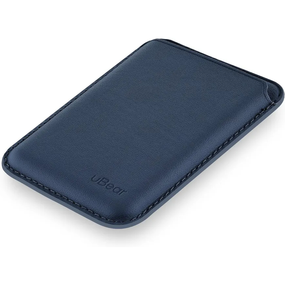 Чехол защитный uBear Leather Shell Case , кардхолдер, натуральная кожа, тёмно-синий